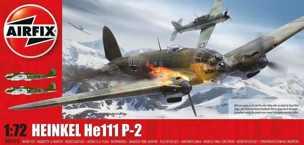 Airfix - A06014 - Heinkel HEIII P2 1 72 - nová forma Expresní Doručení