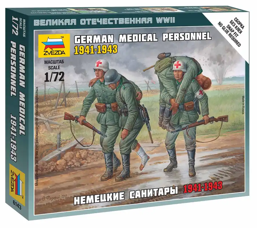 Cenový Hit Zvezda - 6143 - German Medical Personnel 1941-43 1 72