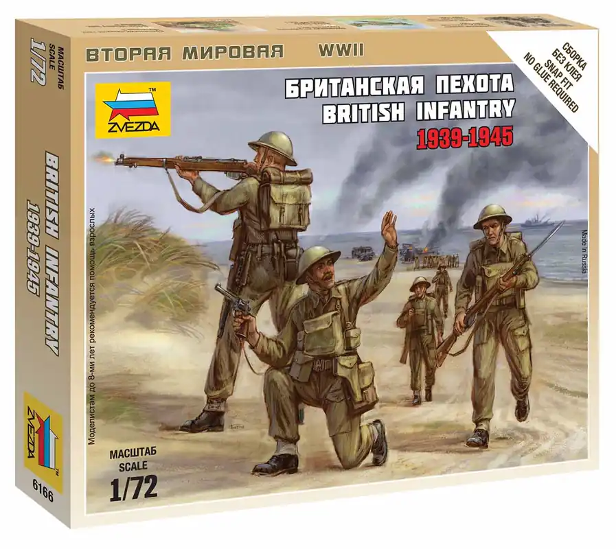 Zvezda - 6166 - British Infantry 1939-42 1 72 Jen Po Omezenou Doba