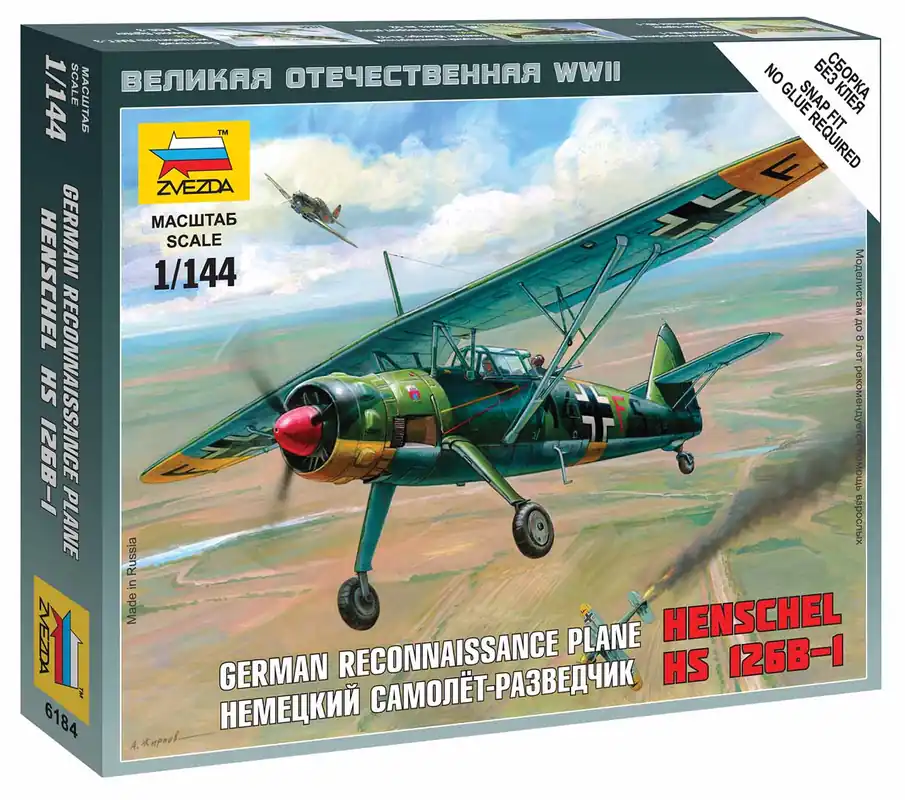 Zvezda - 6184 - Henschel HS-126B 1 144 Zlevněný