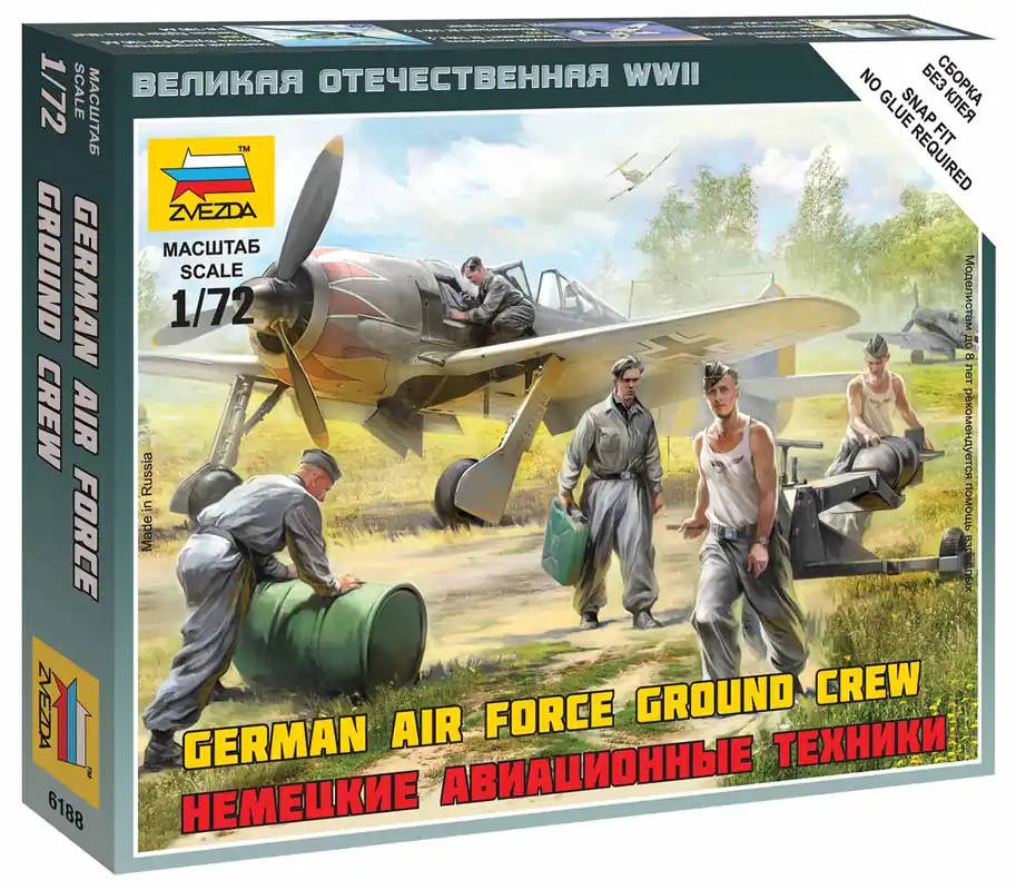 Přímo Od Výrobce Zvezda - 6188 - German airforce ground crew 1 72
