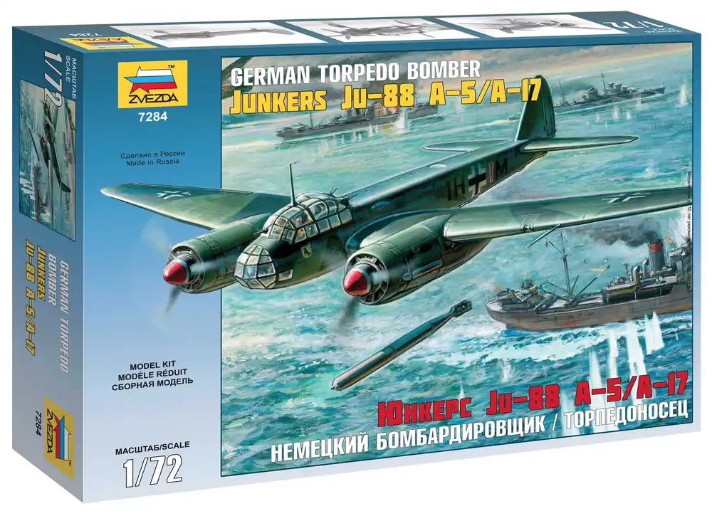 Originální Zvezda - 7284 - Junkers Ju-88 A-5/A-17 1 72