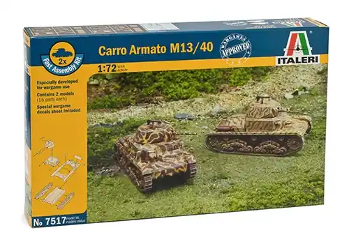 Rychlé Dodání Italeri - 7517 - Carro Armato M13/40 1 72