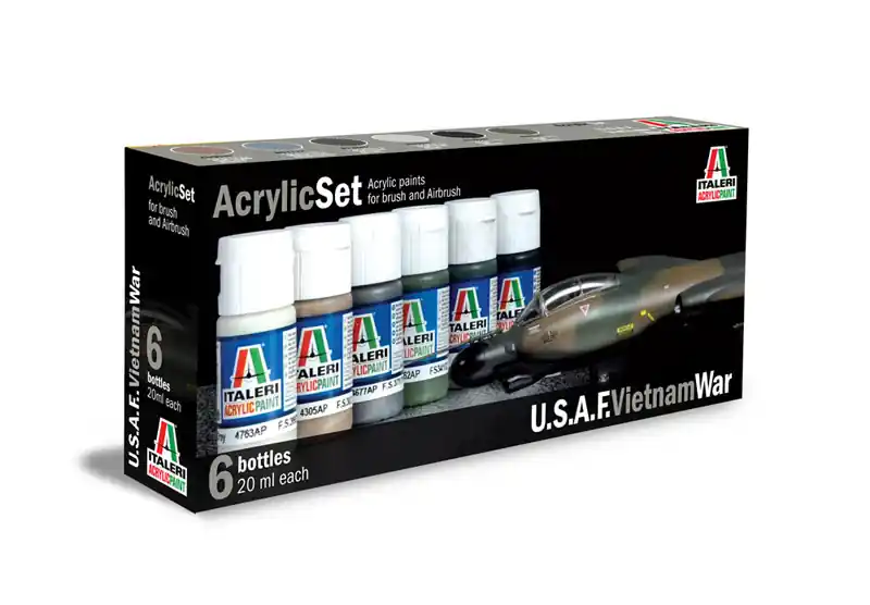 Omezená Nabídka Sada akrylových barev 443AP - U.S.A.F. VIETNAM WAR 6 ks