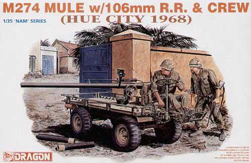 Dragon - 3315 - M274 MULE w/106mm R.R. and CREW HUE CITY 1968 1 35 Oblíbený