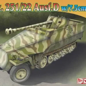 Finální Výprodej Dragon - 7351 - Sd.Kfz.251/22 Ausf.D w/7.5cm PaK 40 1 72