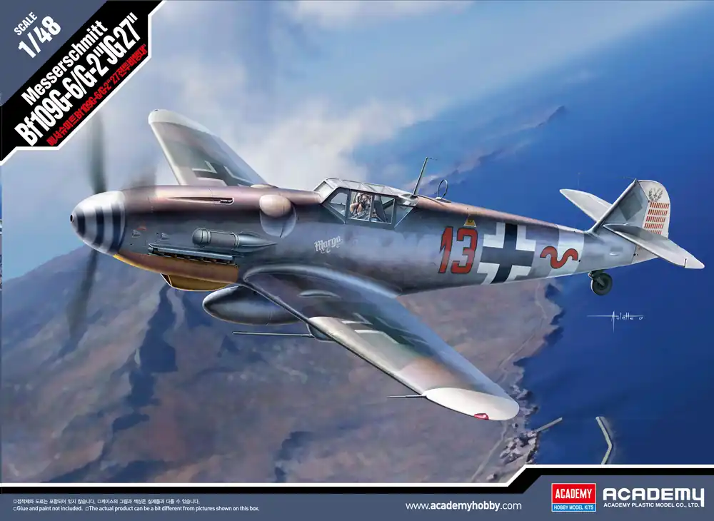 Academy - 12321 - Messerschmitt Bf109G-6/G-2 JG 27 1 48 Vrácení Zdarma