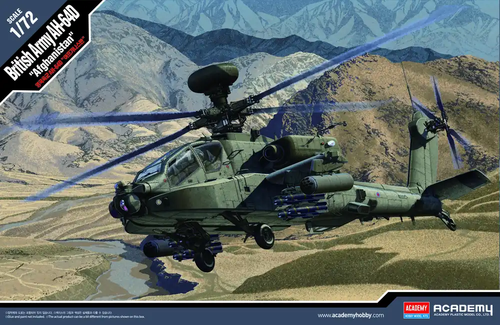 Nejprodávanější Academy - 12537 - British Army AH-64 Afghanistan 1 72