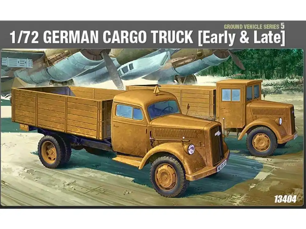 Academy - 13404 - GERMAN CARGO TRUCK E/L 1 72 Nejprodávanější