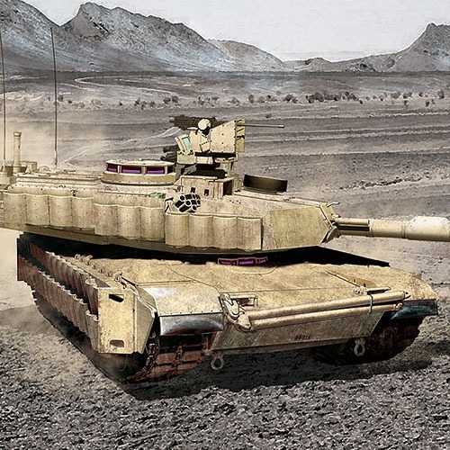 Autentický Academy - 13504 - U.S Army M1A2 V2 TUSK II 1 35
