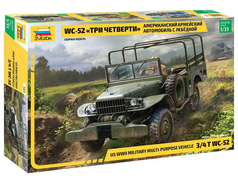 Zvezda - 3664 - Dodge WC-52 1 35 Sleva