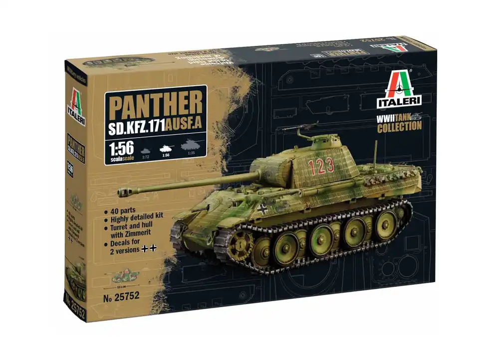 Odeslání Ihned Italeri - 25752 - Sd. Kfz. 171 Panther Ausf. A 1 56