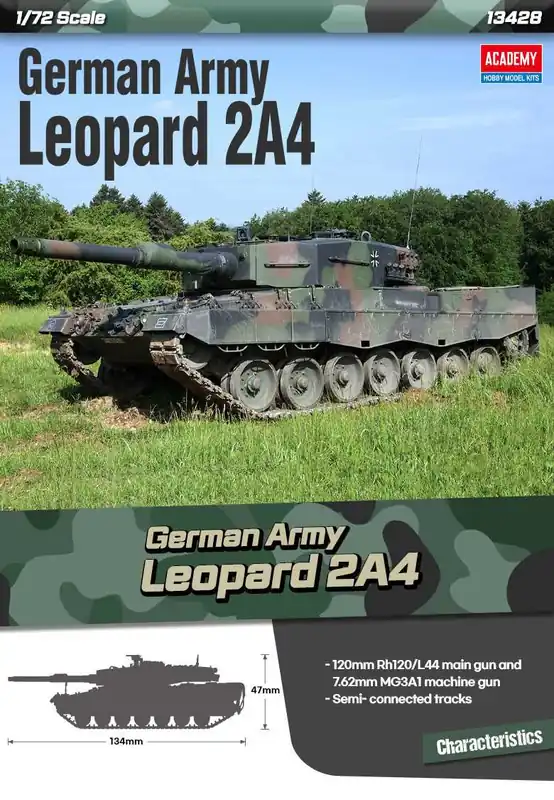 Academy - 13428 - German Army Leopard 2A4 1 72 Akční Cena