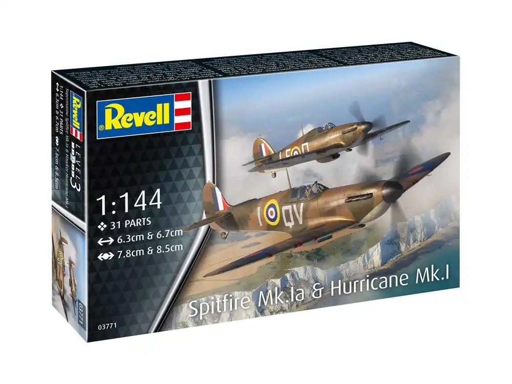 Revell - 03771 - Supermarine Spitfire Mk.Ia & Hawker Hurricane Mk.I 1 144 Sezónní Sleva