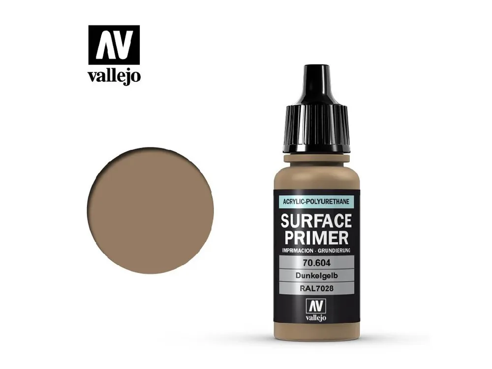 Víkendová Akce Vallejo - Surface Primer 70604 Ger. Dark Yellow 17 ml.