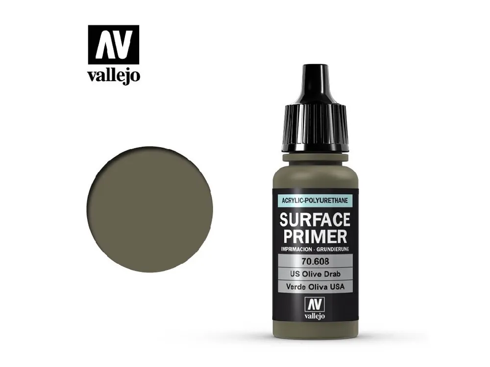 Vallejo - Surface Primer 70608 U.S. Olive Drab 17 ml. Sleva