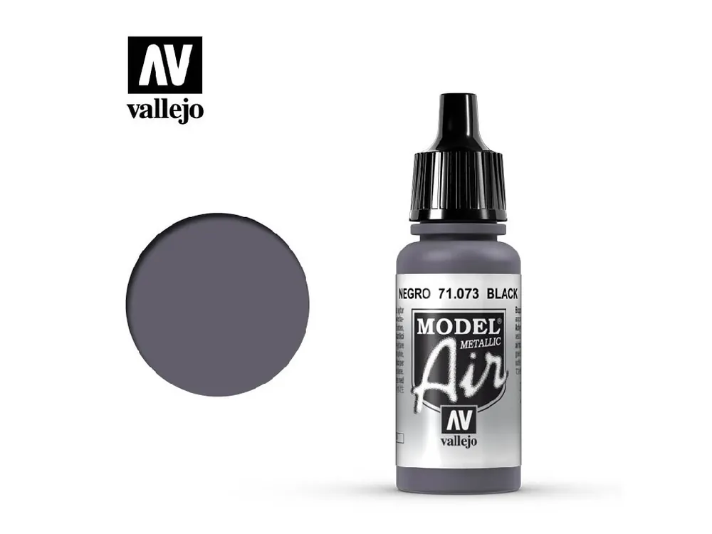 Omezená Nabídka Vallejo - Model Air 71073 Black 17 ml.