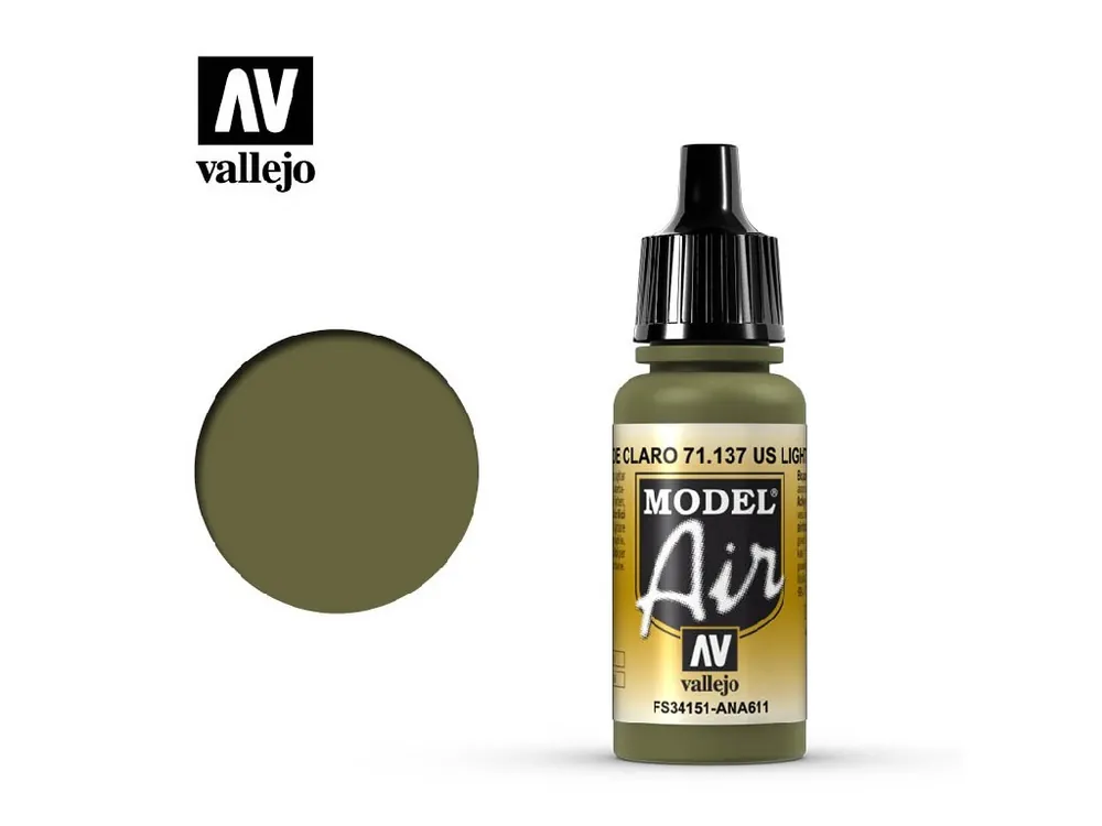 Akce Vallejo - Model Air 71137 US Light Green 17 ml.