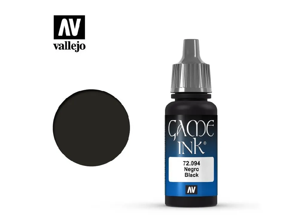 Rychlé Dodání Vallejo - Game Color 72094 Black Ink 17 ml.