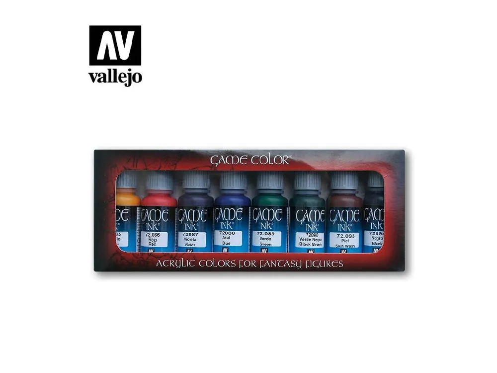 Vallejo - Game Color Set 72296 Game Inks 8x17 ml. Pouze Dnes