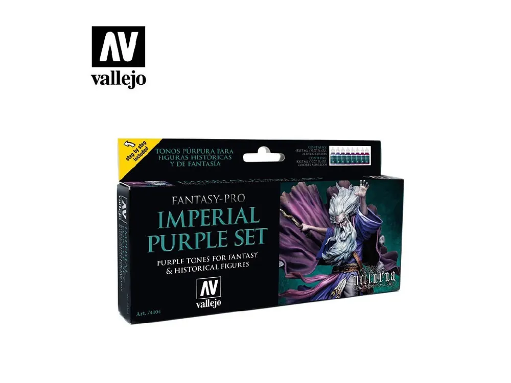 Pouze Dnes Vallejo - Pro Nocturna Set 74104 Imperial Purple 8x17 ml.