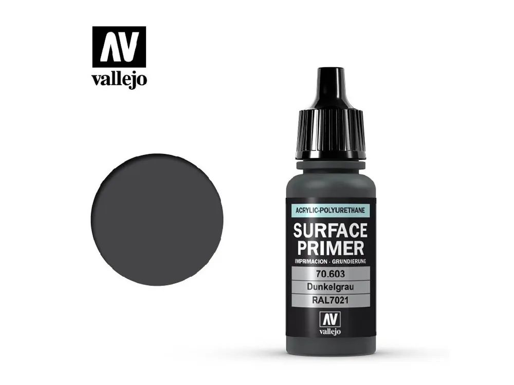 Levný Vallejo - Surface Primer 74603 Ger. Panzer Grey 200 ml.