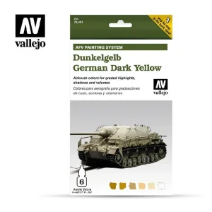 Aktuální Vallejo - Model Air Set 78401 AFV German Yellow Armour Painting System 6x8 ml.