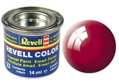 Revell - Barva emailová - 32134 lesklá ferrari červená (Ferrari red gloss) 14ml Víkendová Akce