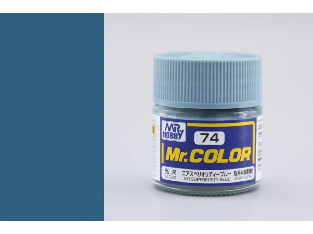 Gunze - Mr.Color - C074 - Air Superiority Blue - Modrá 10ml Speciální Cena