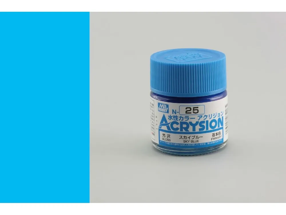 Gunze - Acrysion - N025 - Sky Blue - Nebeská modrá 10ml Vysoce Kvalitní