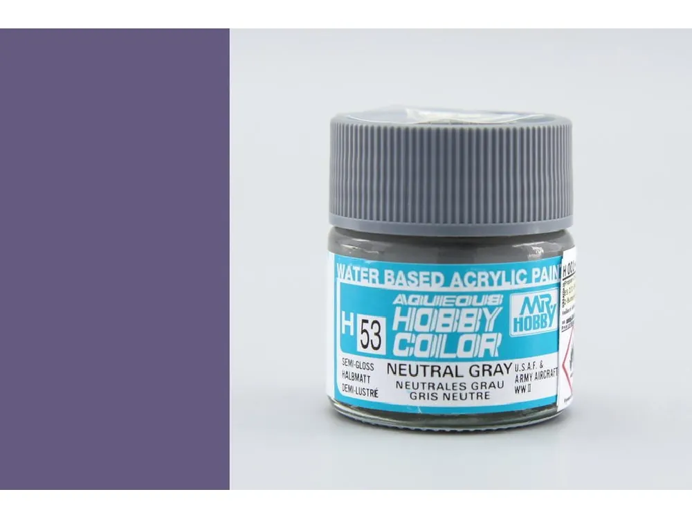 Gunze - Aqueous - H053 - Neutral Gray - Neutrální šedá 10ml Nejlepší Volba