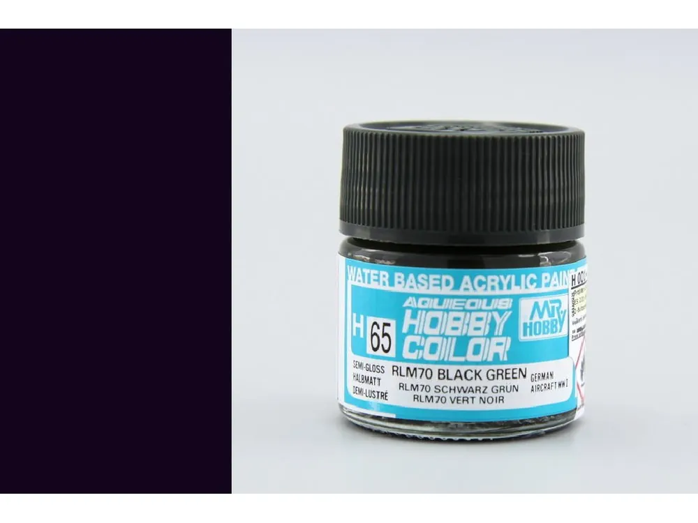Poslední Šance Gunze - Aqueous - H065 - RLM70 Black Green - Černo zelená 10ml