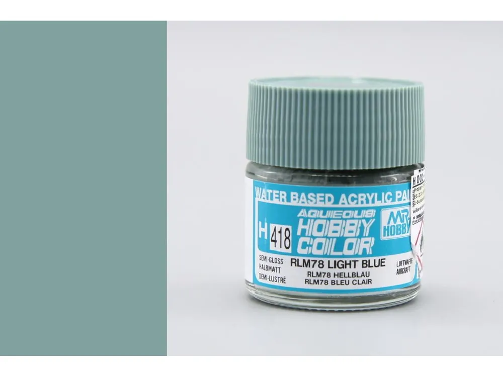 Gunze - Aqueous - H418 - RLM78 Light Blue - Světle modrá 10ml Speciální Cena
