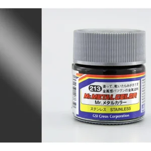 Vysoce Kvalitní Gunze - Mr.Metal color - MC213 - Steel - ocel 10ml