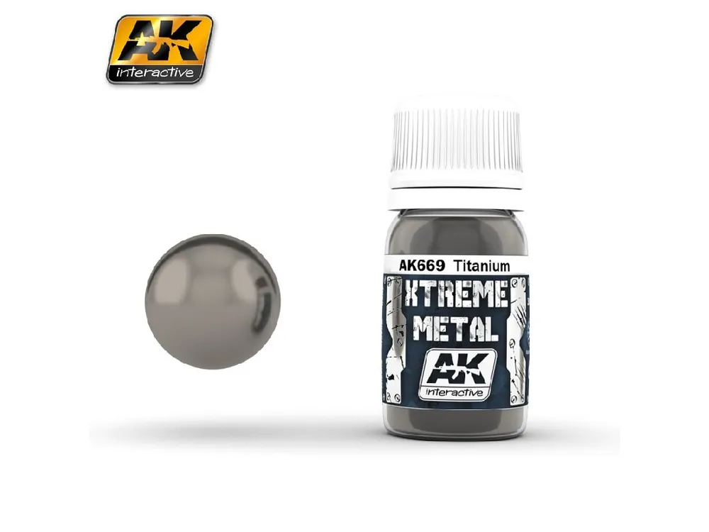 AK Interactive - Xtreme Metal - Titanium 30ml. Objednat Nyní