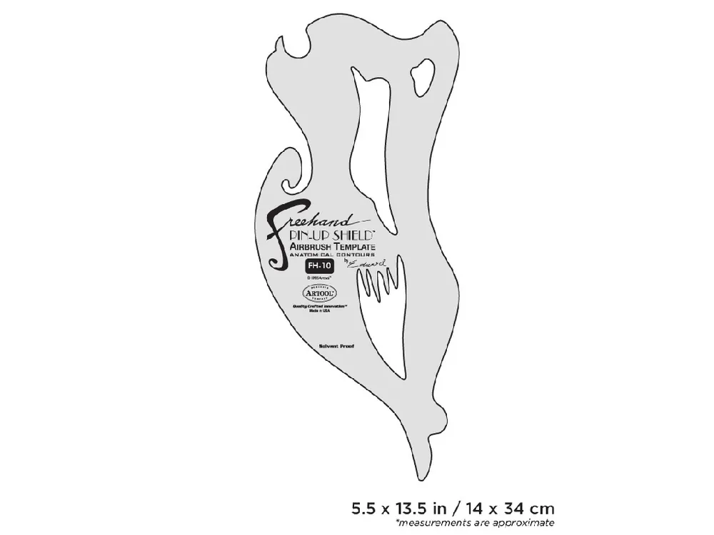 Cenová Bomba Artool FH 10 - Freehand Airbrush Template Pin Up Shield