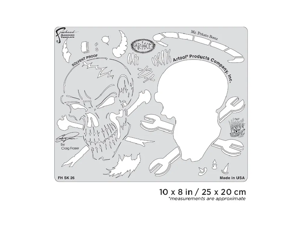 Poslední Šance Artool FH SK26 SP - Craig Fraser - Wrath Of Skullmaster - Mr. Potato Bonze Template