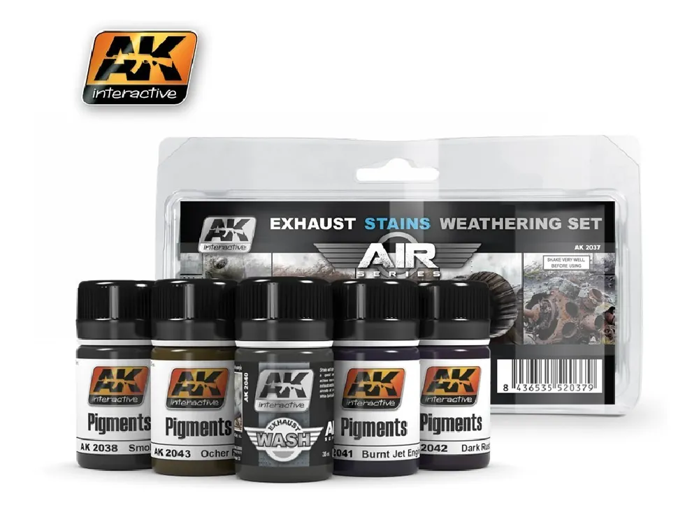 Hit Sezóny AK Interactive - Exausts and Stains Weathering Set