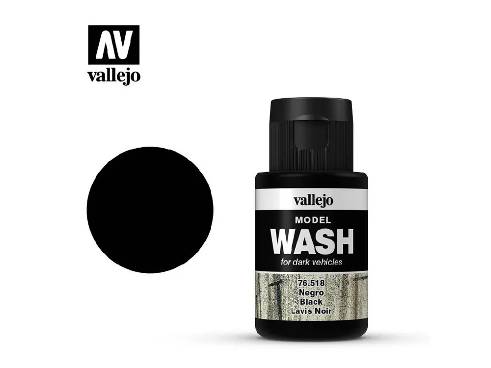 Vallejo - Model Wash 76518 Black 35 ml. Objednat Nyní