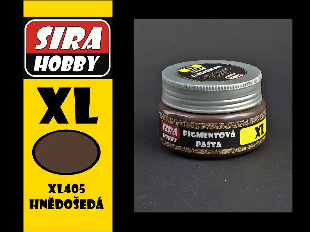 Vysoce Kvalitní Síra hobby - Pigmentová pasta - Hnědošedá 100ml