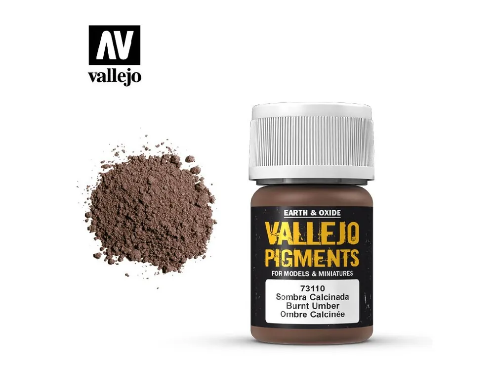 Vallejo - Pigmenty 73110 Burnt Umber 35 ml. Autentický