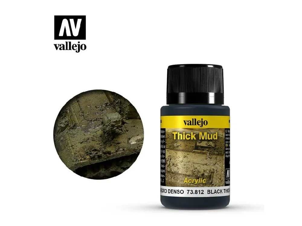 Vallejo - Weathering Effects 73812 Black Thick Mud 40 ml. Super Cena