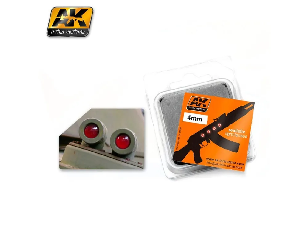 AK Interactive - AK216 - světla - Red 4 mm Výprodej