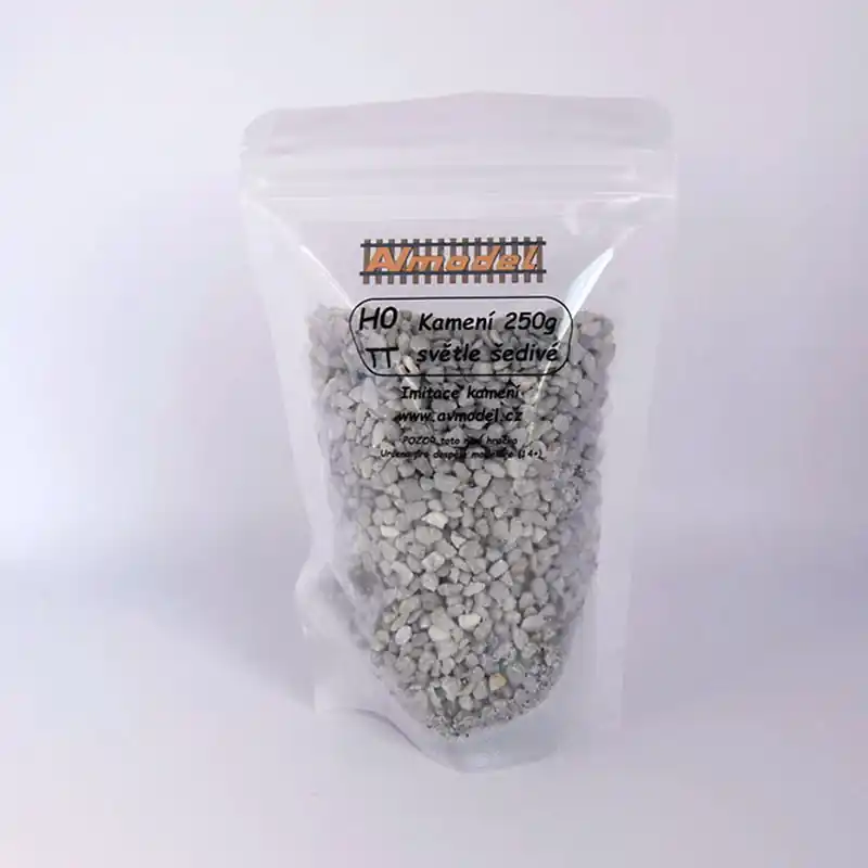 Nová Kolekce Kamení světle šedé, 250 g, TT/H0, AV Model KR-005