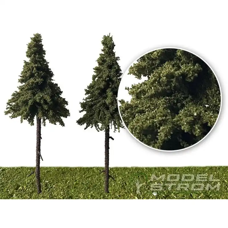 Smrk s kmenem, výška 10 cm, 2 kusy, Modelstrom SMRK-KMEN/10 Sezónní Sleva
