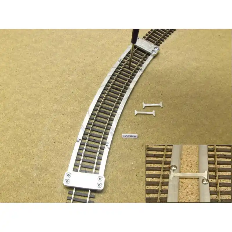 Dokud Zásoby Vydrží Šablona pro pokládání kolejí, oblouková, pro koleje H0 TILLIG ELITE flexi, poloměr 484 mm, 1 kus, H0, KaModel H0/T/R484