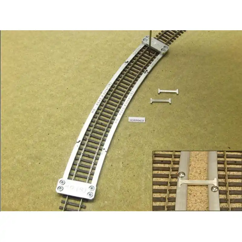 Šablona pro pokládání kolejí, oblouková, pro koleje H0 ROCO LINE flexi, poloměr 542,8 mm, 1 kus, H0, KaModel H0/R/R542,8 Novinka