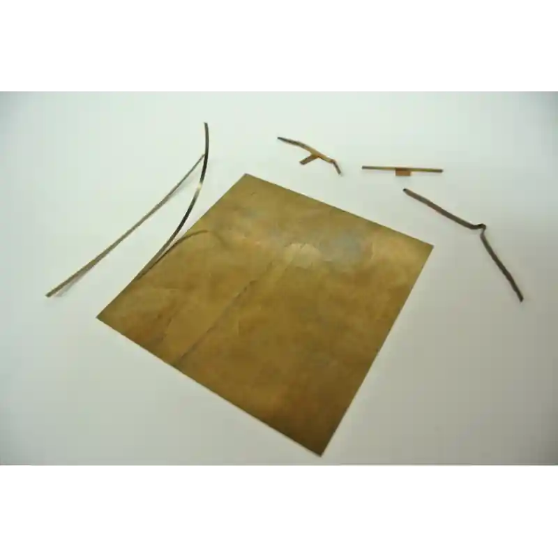 Speciální Cena Plech pro výrobu kontaktů, kalený, síla 0,15 mm, 70 × 70 mm, KaModel KAMPP3