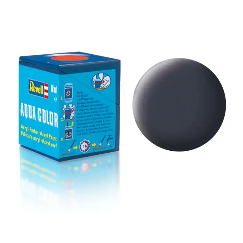 Barva akrylová, matná tankově šedá, 18 ml, Revell 36178 Ověřený