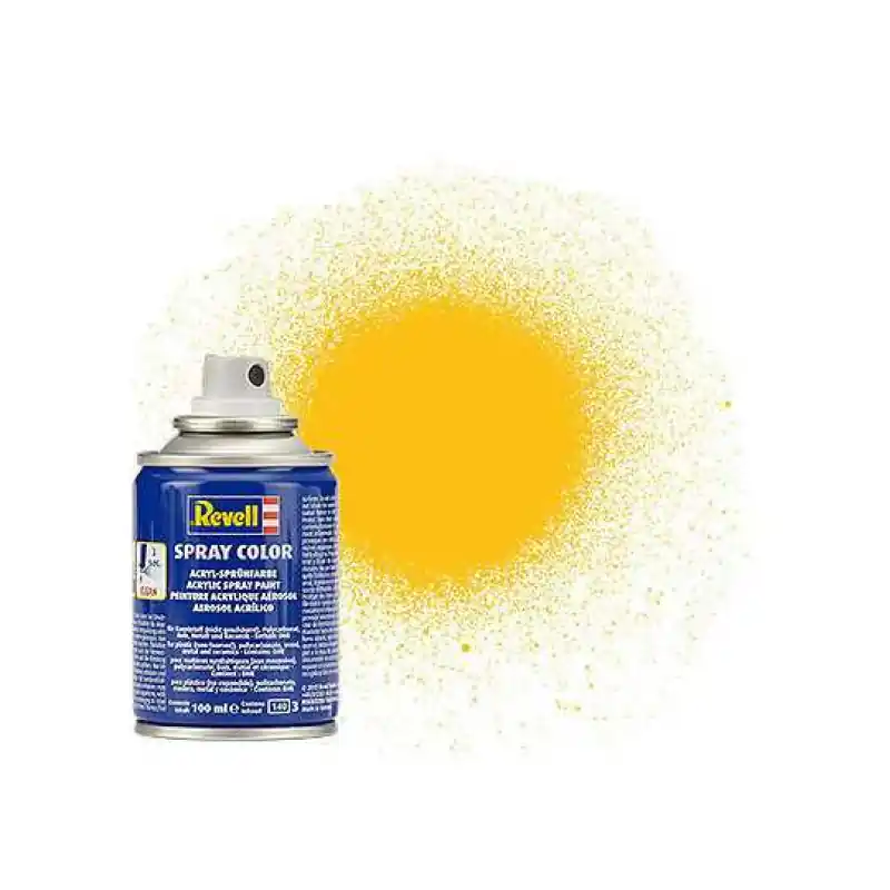 Rychlé Dodání Barva ve spreji, matná žlutá (yellow mat), 100 ml, Revell 34115